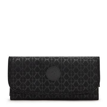 Kipling Money Land Printed Snap Wallet Portefeuille Zwart | NL 1035EB